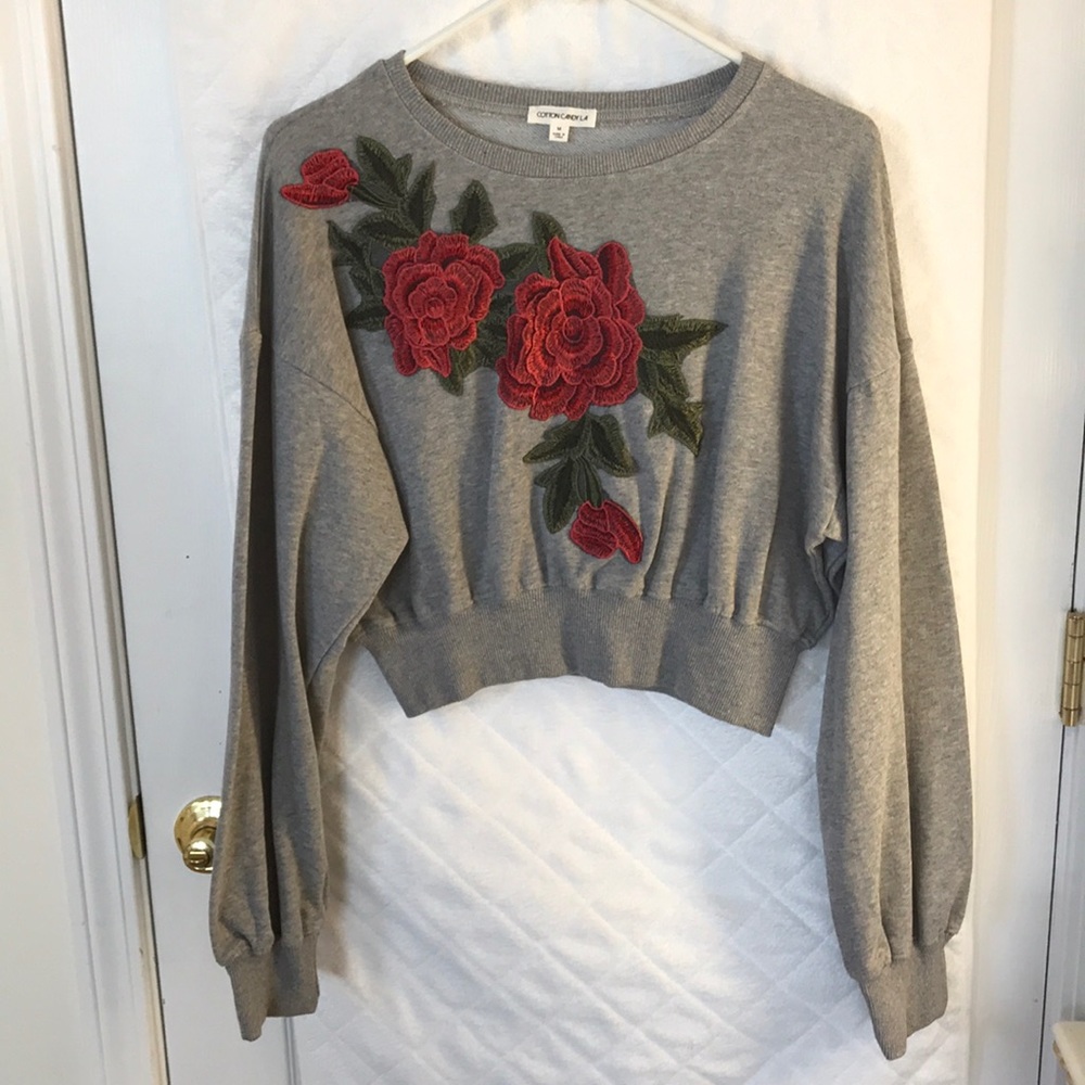 Crop top sweatshirt
